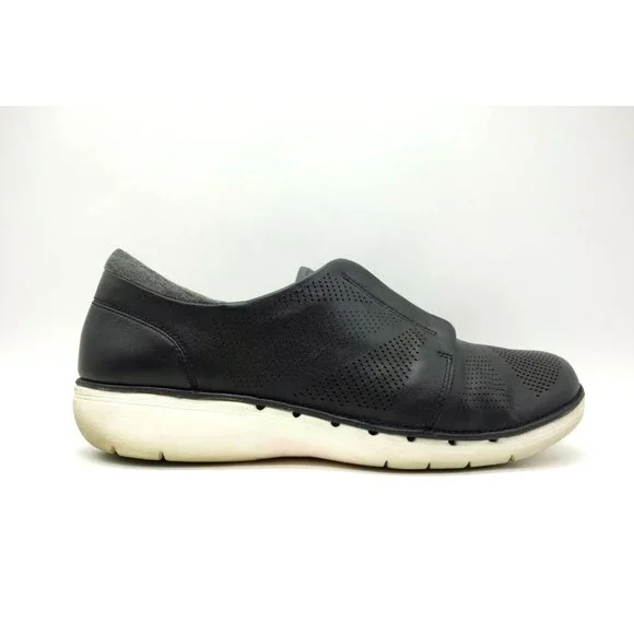 Clarks Artisan Unstructured Black Lace Up Casual Sneakers Shoes Women's 10 M
